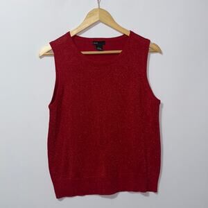 Grace elements red sweater vest women’s size large